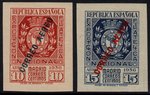Philatelic Exhibition of Madrid. Enabled Stamps                                     EC10729d_729_730