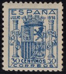 sello 801 España. 1936 ESCUDO DE ESPAÑA.           EC10801b_801