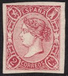 Sello 69 España.  Isabel II. 2 Cuartos    ECL0069b_69