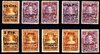 Stamps 392/401 SPAIN. XXV ANNIVERSARY OF THE CORONATION OF ALFONSO XIII             EC10392c_392_401