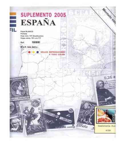 Hojas 2005 ESPAÑA (sellos, hojitas y carnets)  MED0023b_ED