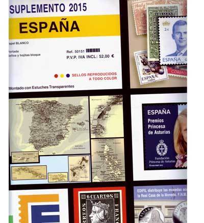 Sheets 2015 SPAIN. JFELIPE VI. EDIFIL SHEETS (stamps, Block sheets) mounted       MED0033a_ED2015