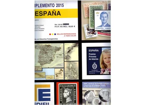 Sheets 2015 SPAIN. FELIPE VI. EDIFIL SHEETS (COMPLETE) mounted     MED0033b_ED2015