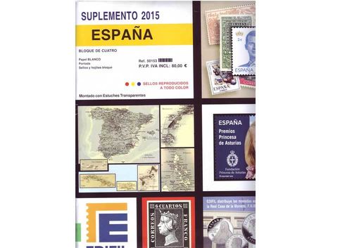 Hojas 2015 España en en Bloque de cuatro Bloque de cuatro MED0021a_ED4