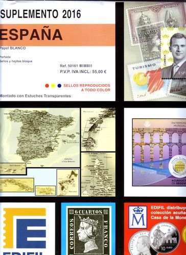 Sheets 2016 SPAIN. FELIPE VI. EDIFIL SHEETS (stamps, Block sheets) mounted     MED0034a_ED2016