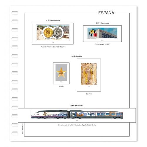 Sheets 2017 SPAIN. FELIPE VI. EDIFIL SHEETS (stamps, sheets Block) mounted       MED0035a_ED2017