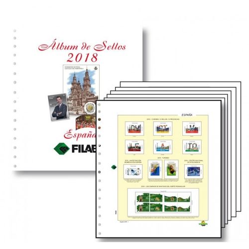 Hojas 2018 ESPAÑA FILABO. Hojas FILABO (sellos y hojas bloque) montadas          MED0055a_2018filabo