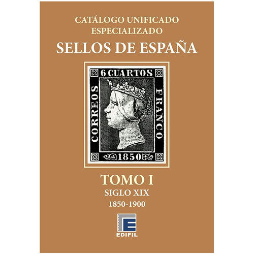 Catalogo SELLOS DE ESPAÑA TOMO 1 (1850/1900). CAT. ESPECIALIZADO. MFC0000c_TOMO1bronce