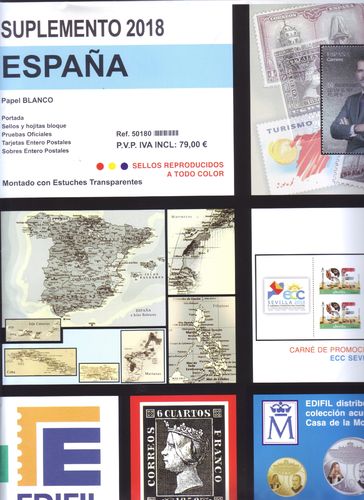 Hojas 2018 ESPAÑA. FELIPE VI. HOJAS EDIFIL (sellos, hojas Bloque) montadas         MED0036a_2018ED