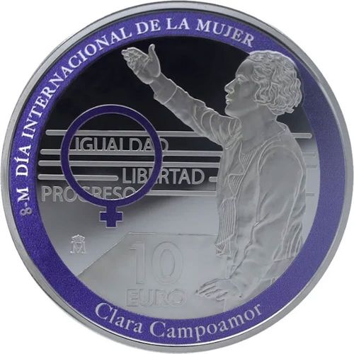 Moneda 2022 Día de la Mujer. Clara Campoamor. 10 euros. Plata              10E0001a_2022ESPAÑA