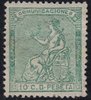 Stamp 133 Spain. 10 c peseta. Green. Allegory of Spain.                 ECL0133c_133