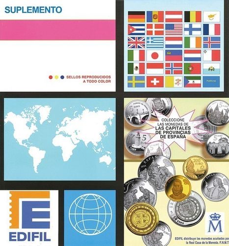 HOJAS 2014/2017 para sellos de España en BLOQUE DE CUATRO.           MED0016b_ED4