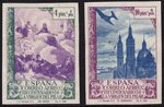 Stamps 912ccs/913ccs Spain. Year 1940. XIX Cent. of the coming of the Virgin of Pilar.  EC10912a_912