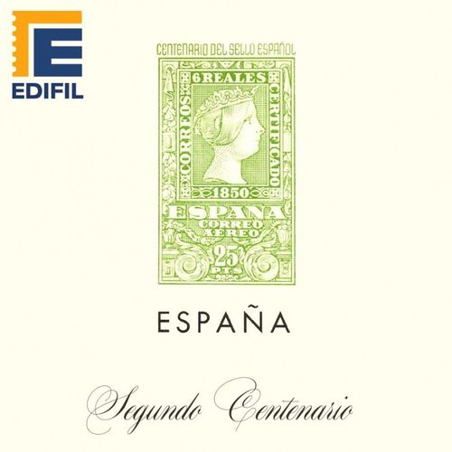 Sheets 1950/1958 SPAIN. II CENTENNIAL. EDIFIL SHEETS mounted on white hawid   MED0001a_OFERTA1950/58