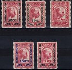 Stamps 782/786 SPAIN. MONTSERRAT WITH HABILITATION - YEAR 1938                EC10782g_782_786