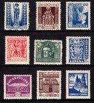 Stamps SPAIN 961N/969N. COMPOSTELAN HOLY YEAR - YEAR 1943             EC10961n_961N_969N