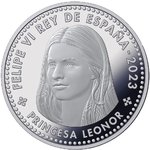 Moneda 40 euros 2023 Princesa Leonor. Color.          40E0001a_2023leonor