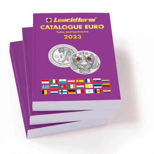 Catalog of Euro Coins and Banknotes-CATALOGUE LEUCHTTURM 2023. English Edition. MNC0000b_EUROS2023