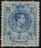 Stamp 274 SPAIN. ALFONSO XIII - MEDALLION. YEAR 1909.           EC10274b_274