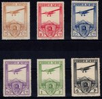 Stamps 483/488 SPAIN. RAILWAYS. YEAR 1930. AIR MAIL.                EC10483b_483_488